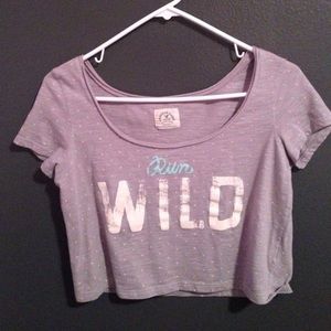 Cute grey crop top never worn