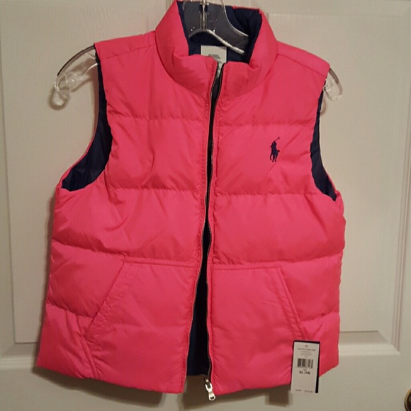 Ralph Lauren Polo pink quilted puffer vest