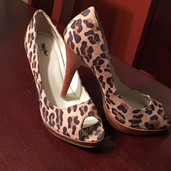 Leopard print high heels