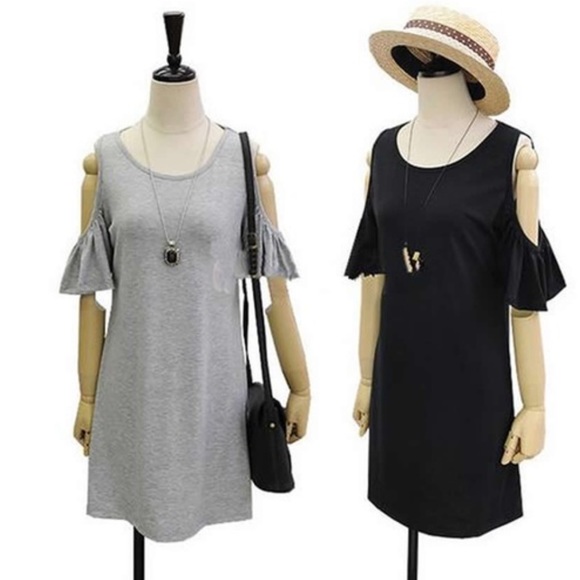 HP🌟🌟Cut out off shoulder Boho Dress - Picture 3 of 4