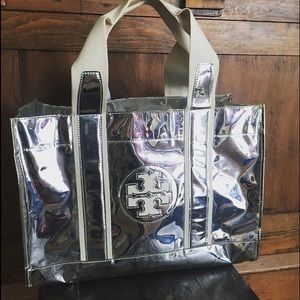 Metallic Tory Burch Tote