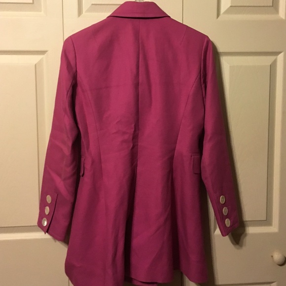 Ann Taylor Pink/Purple Pea Coat - Picture 3 of 4