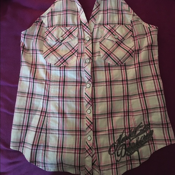 Harley halter style top...size medium