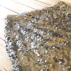 New York & Company Gold Sequin Pencil Skirt