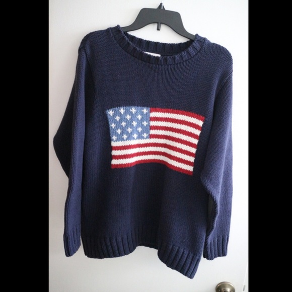 Coldwater Creek Chunky USA Sweater