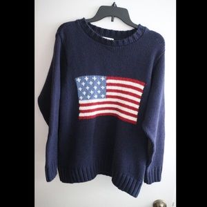 Coldwater Creek Chunky USA Sweater