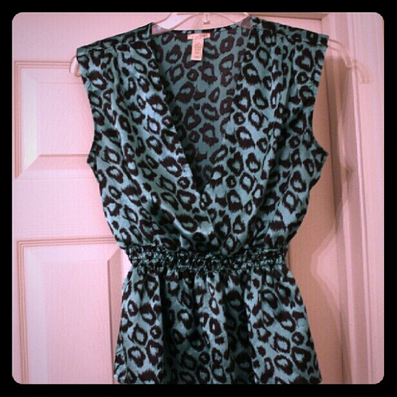 Cheetah Print Blouse
