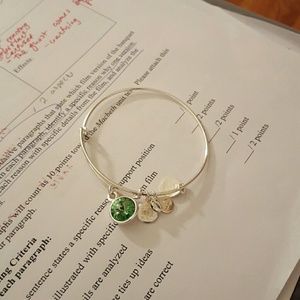 august birthstone charm bracelet