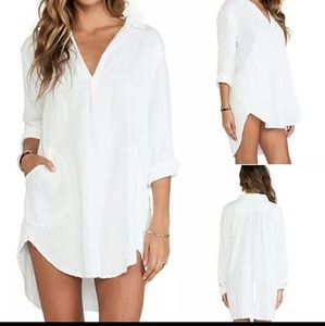 NIP White Hi Low Tunic or Kylie like T Dress