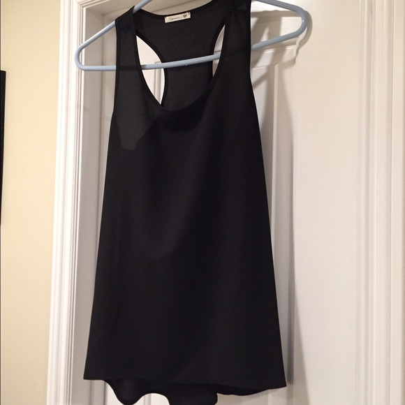 Black Soprano racer back tank top