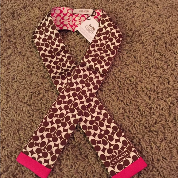 Authentic Coach ponytail scarf