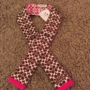 Authentic Coach ponytail scarf