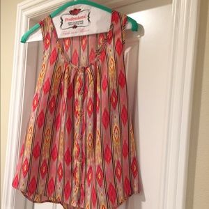 Collective concepts button up racer back tank