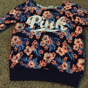 Pink floral off the shoulder