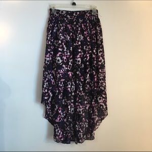 High-low floral skirt!