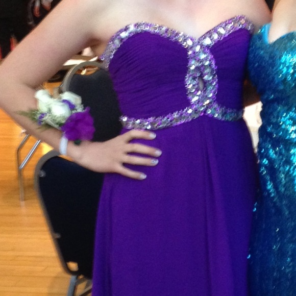 Purple prom dress