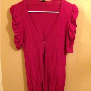 Raspberry pink cardigan