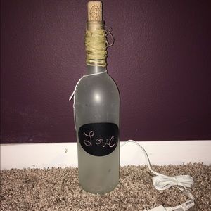 Chalk board lamp hand crafted