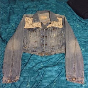 Jean Jacket with Lace