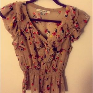 Short sleeve floral shirt