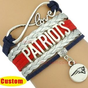 Patriots infinity bracelet