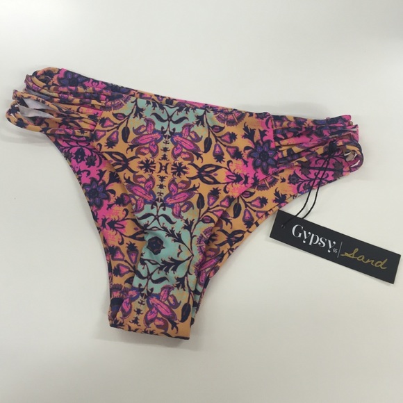 GYPSY SAND PRINTED BIKINI BOTTOMS IN SMALL