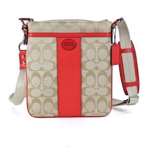 Coral Coach Crossbody