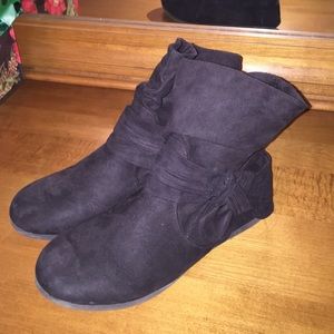 Suede booties
