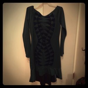 Emerald Green Long Sleeve Dress