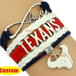 Houston Texans infinity bracelet