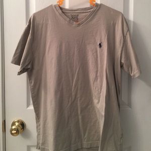 Mens Gray Polo Tee