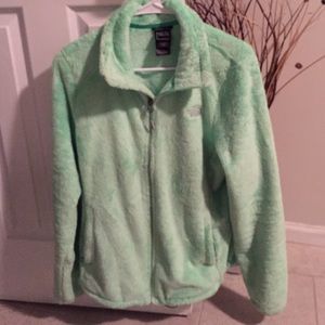 NorthFace women's mint green fleece size Large.