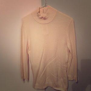 Tory Burch for Bergdorf Goodman Cream Turtle Neck