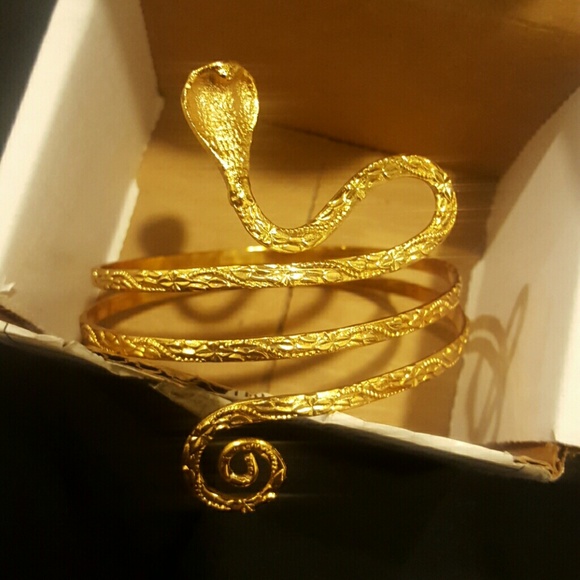 Gold Snake arm bracelet