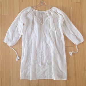 J. Crew white eyelet tunic
