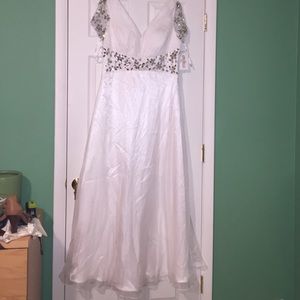 White Beaded Annabelle Gown