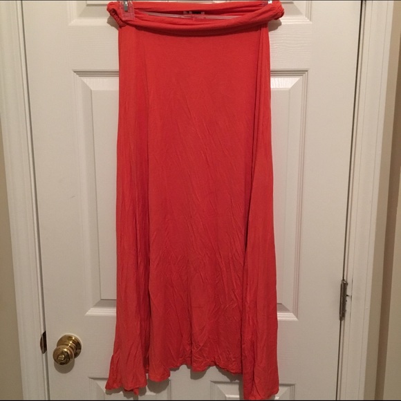 Blood Orange Maxi Skirt