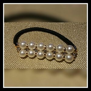 FAUX PEARL & RHINESTONES