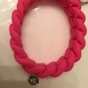 Marc Jacobs pink silicone bracelet