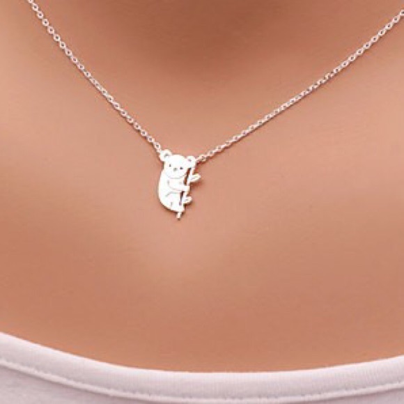Jewelry - + Adorable Silver Koala Necklace +