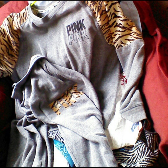 Tiger print & grey SWEAT SHIRT ONLY PANTS SOLD
