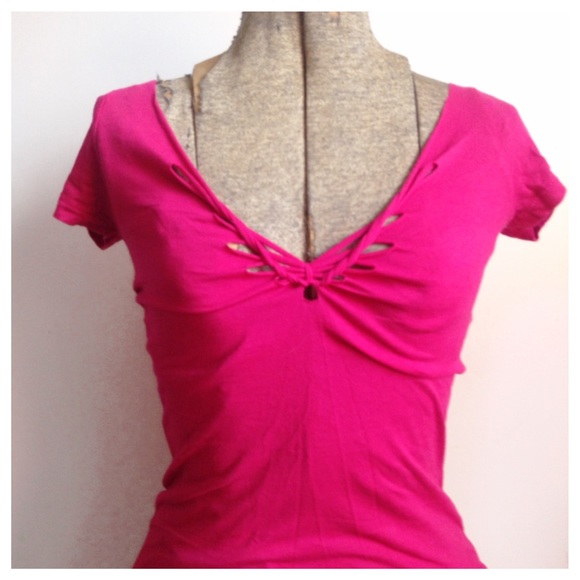 Pink cut top - Picture 1 of 8