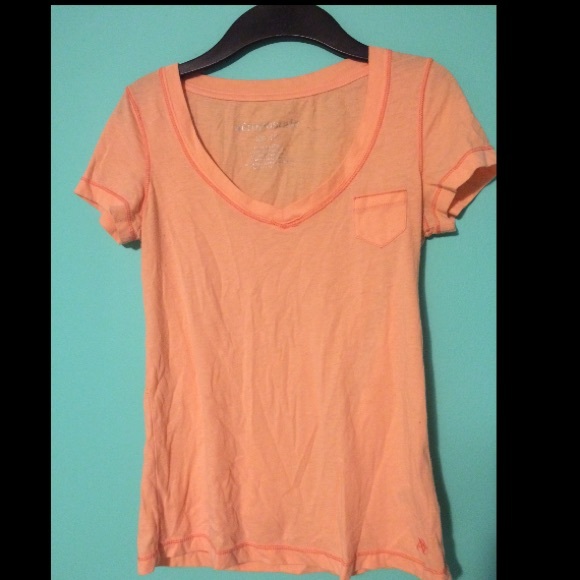 Aeropostale orange shirt with pocket
