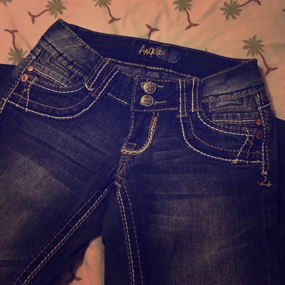 nwot Angels slight flare jeans