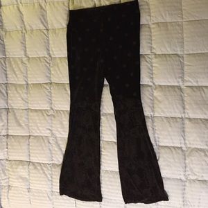Free People velour burnout flare pants