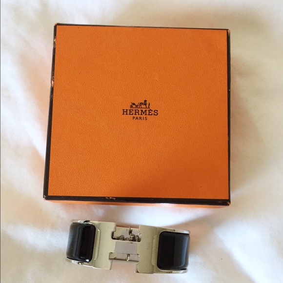Authentic black Hermes bracelet