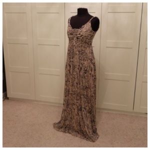 H&M Long cheetah print maxi dress Size M