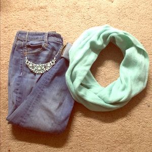 Jeans, scarf and necklace bundle