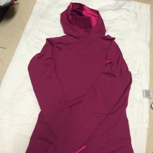 Nike Dri-fit fleece lined hooded running top