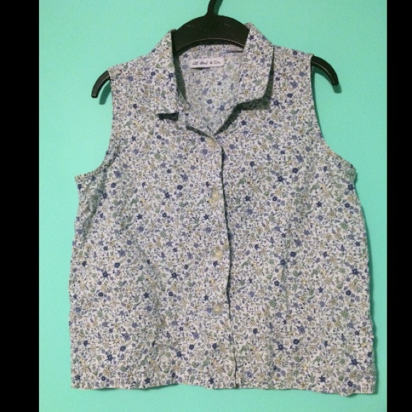 Tops - Youth Large flowered tank top